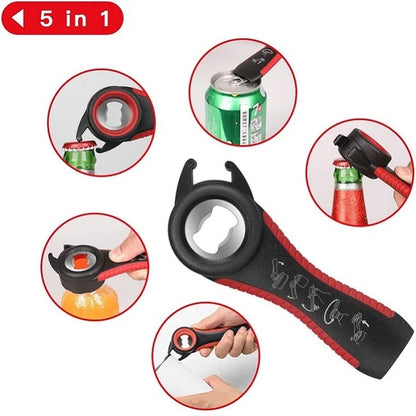 2PCS 5 in 1 Can Jar Bottle Opener Tool Set