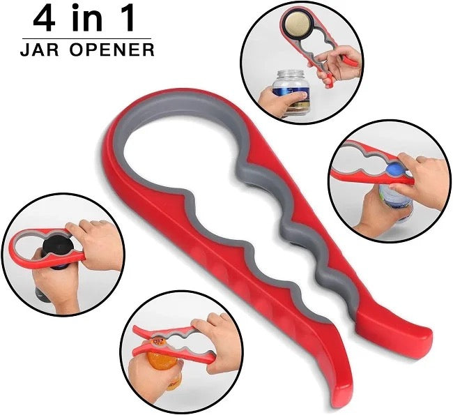 2PCS 5 in 1 Can Jar Bottle Opener Tool Set