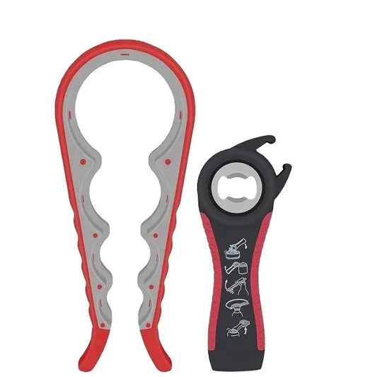 2PCS 5 in 1 Can Jar Bottle Opener Tool Set