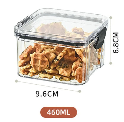 Stackable Airtight Leak Proof Food Storage Container Box With Lids For Kitchen Organization