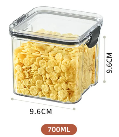 Stackable Airtight Leak Proof Food Storage Container Box With Lids For Kitchen Organization